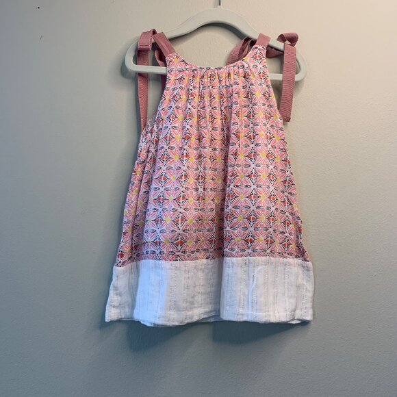 ROBERTA ROLLER RABBIT Girls Summer Dress 2 2T Toddler Girl Shoulder Ties Beach - Picture 2 of 5